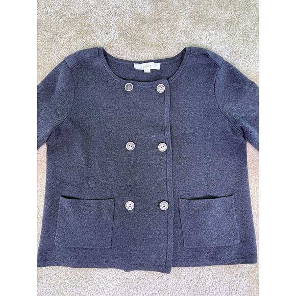 LOFT Double Breasted Cardigan Sweater Blazer Women's Size Small D949 - Picture 2 of 8